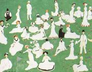 Kasimir Malevich, Repose Society in Top Hats (mk19)